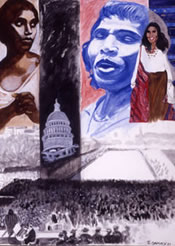 Painting of Marian Anderson